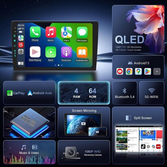 Jeep Wrangler JK 2007-18 10.2" Android Stereo | CarPlay & Backup Camera - Picture 7 of 7